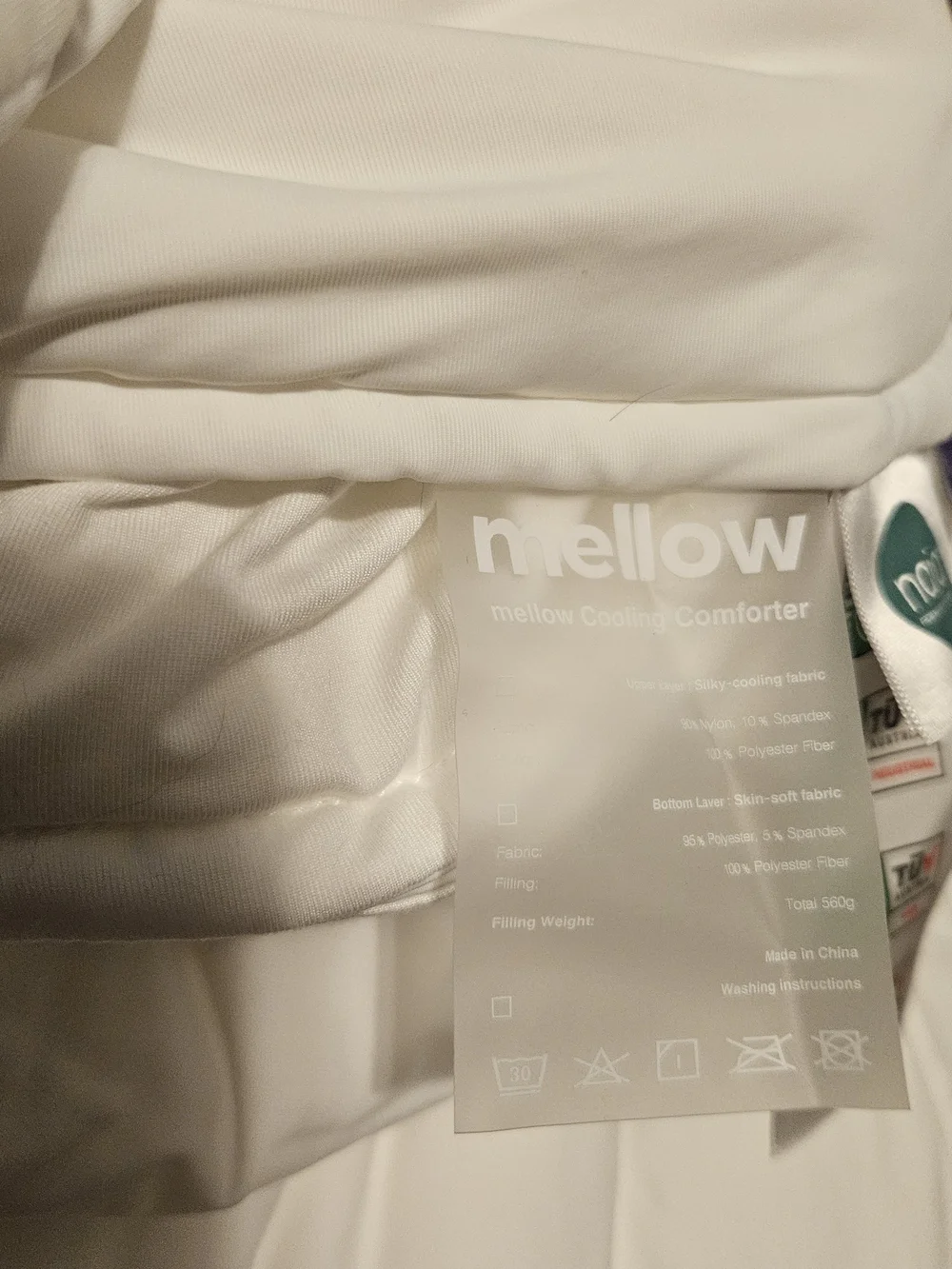 Mellow White Marshmellow Cotton King Comforter 90x106